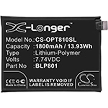 ILC Replacement for Oneplus Blp801 Battery BLP801